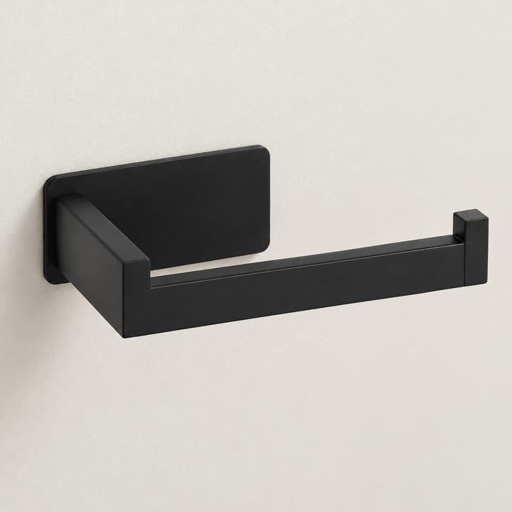 The Stick-On Roll Holder, Black, square bar