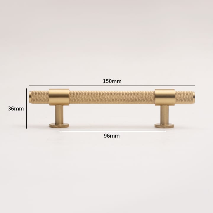 Knurl / Round-foot pull, 3-3/4 in (96 mm)