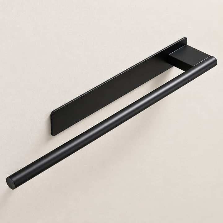 Adhesive Towel Bar, Black, single bar