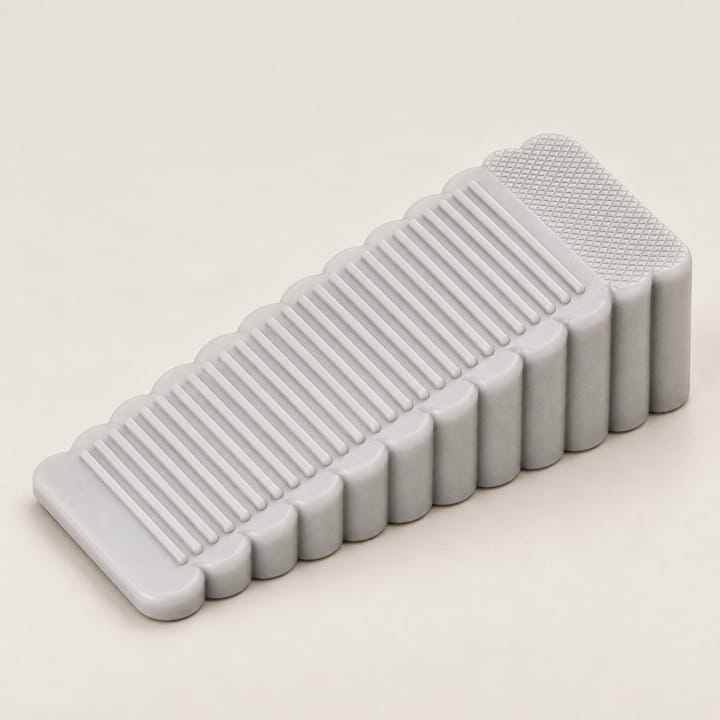 The Grip Silicone Door Stop Wedge, Gray