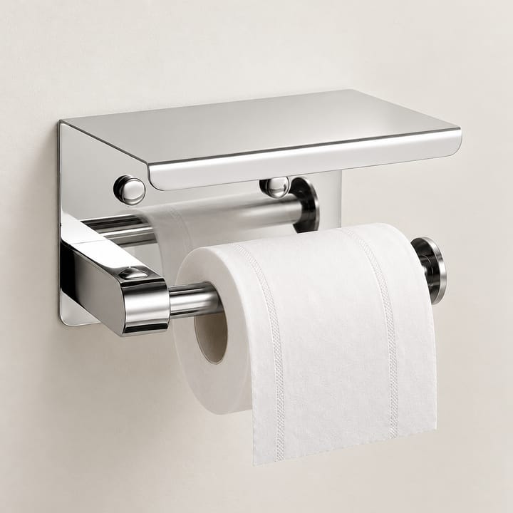 Curve / Wall Mount Toilet Paper Holder, Silver