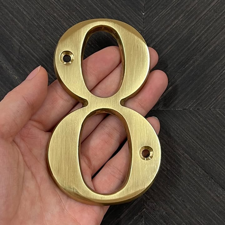 Brass House Number and Letter Sign