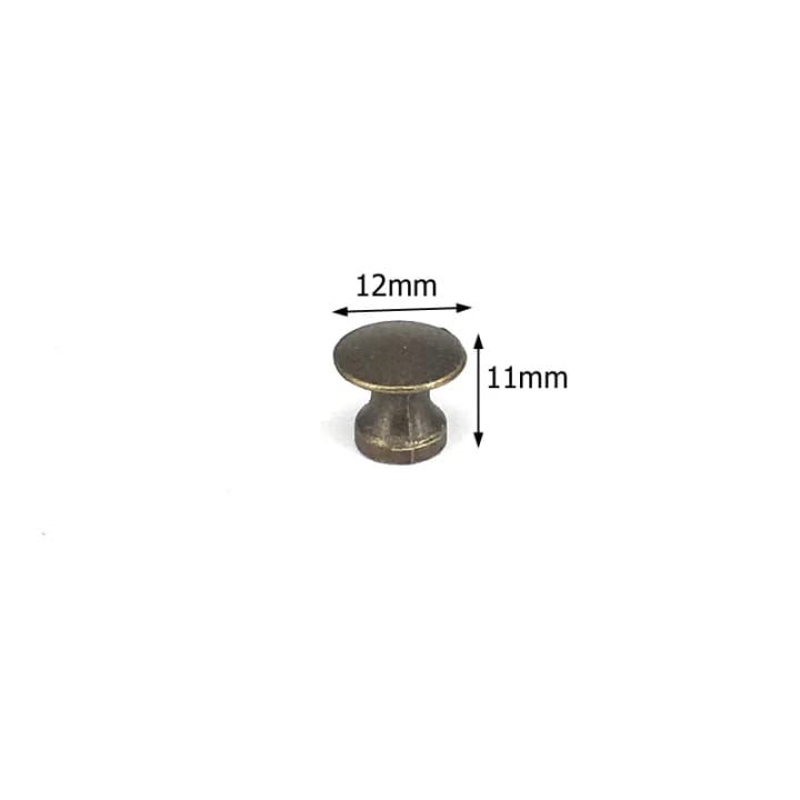 Heritage Antique Bronze Cabinet Knob, Round dome, 0.5 in