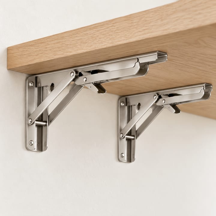 Fold / Swing-Up Stainless Shelf Bracket