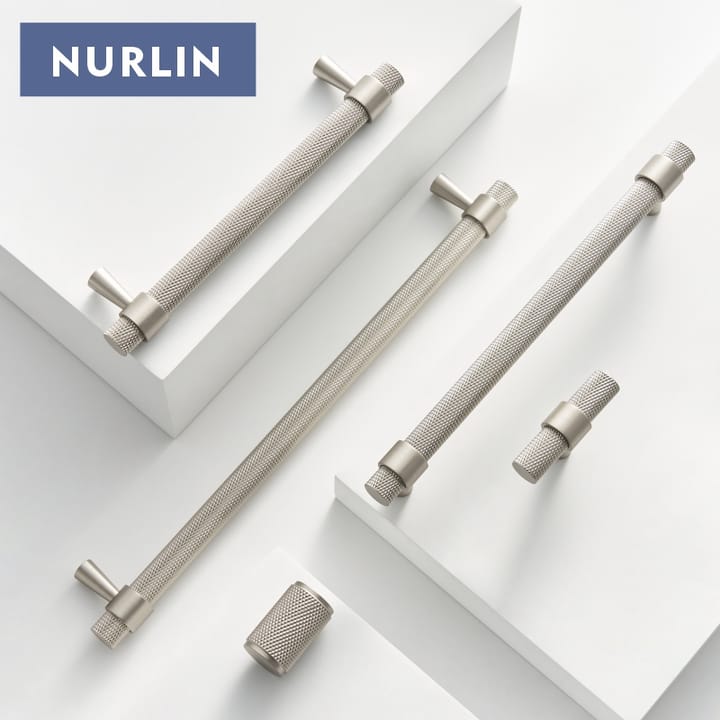 The Knurled Brass Cabinet Knob and Pull