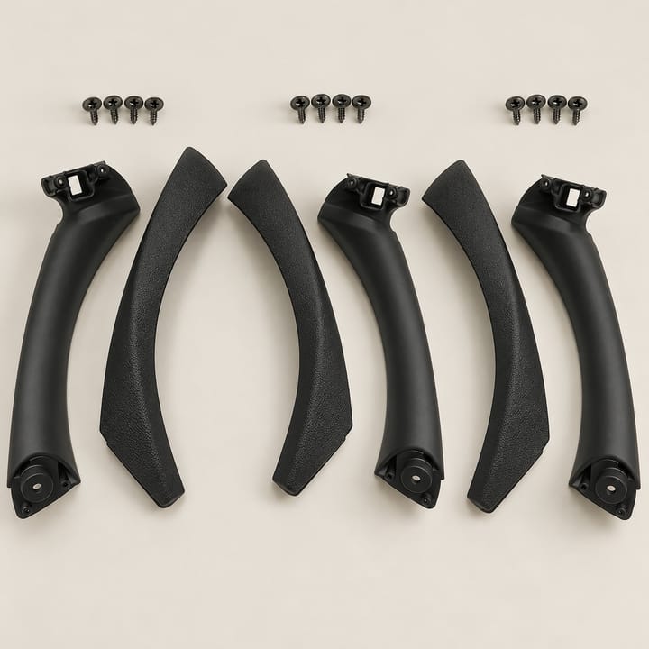 E90 Interior Door Handle Set, Black right-hand drive