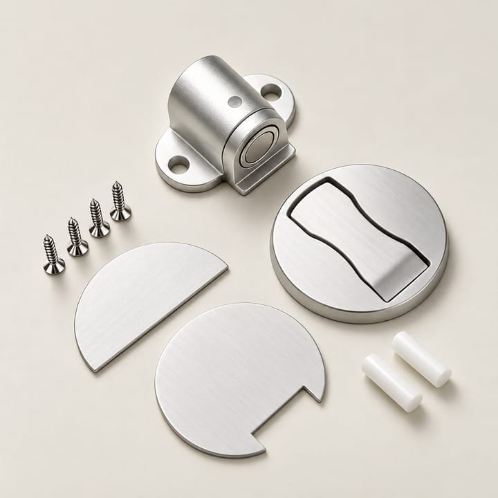 The Hidden Magnetic Door Stopper, Silver