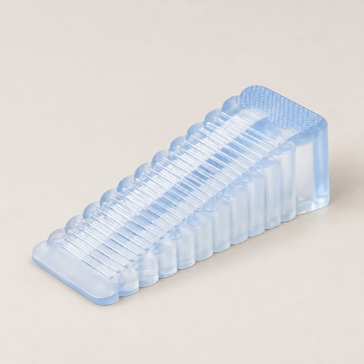 The Grip Silicone Door Stop Wedge, Clear