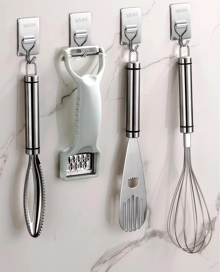 The Low-Profile Stainless Wall Hook