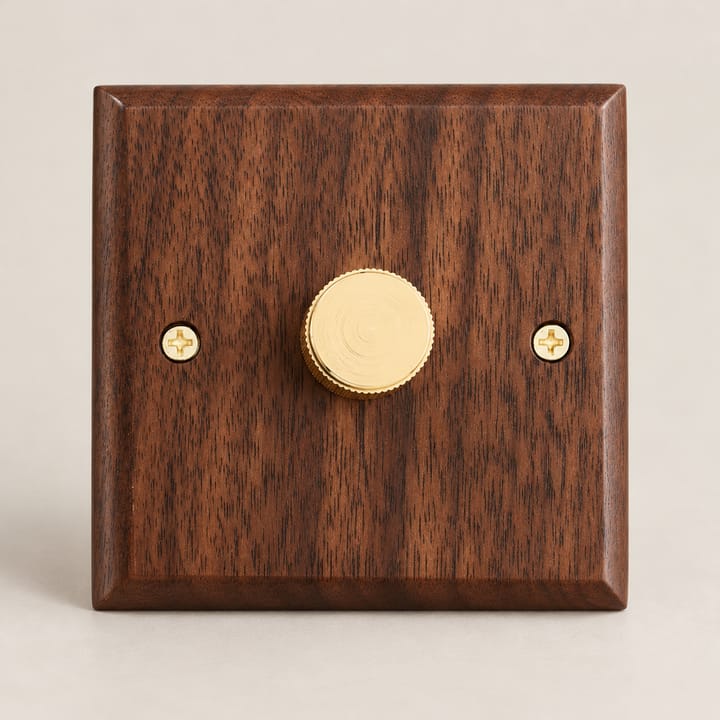 The Walnut and Brass Switch Plate, Dimmer switch