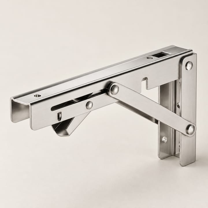 The Collapsible Stainless Shelf Bracket, 9-13/16 in
