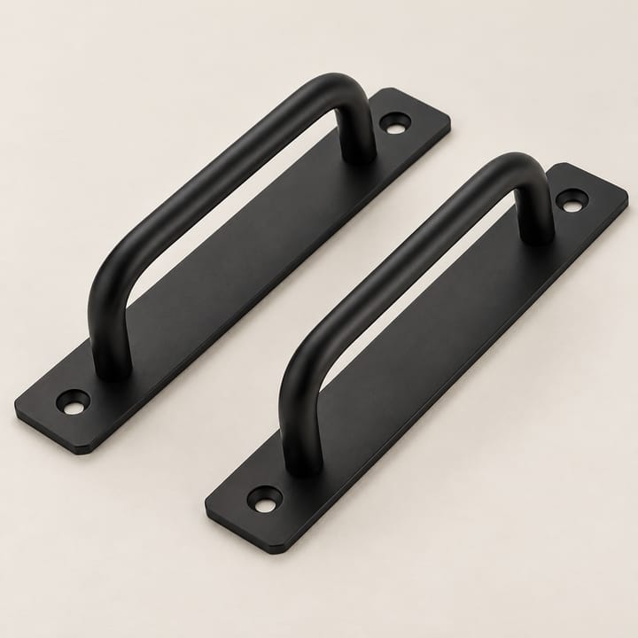 The Black Plate Door Pull