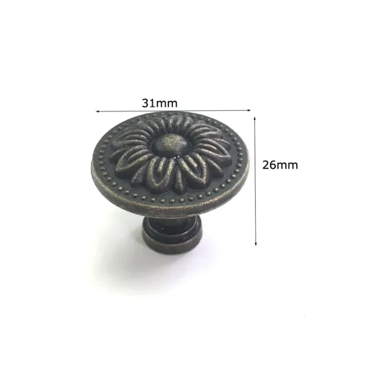 Heritage Antique Bronze Cabinet Knob, Web pattern, 1 in