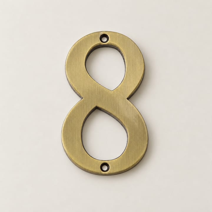 Number / Zinc House Plate, Bronze 8