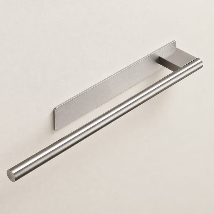 Adhesive Towel Bar, Silver, single bar