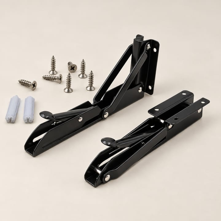 Fold / Swing-Up Stainless Shelf Bracket