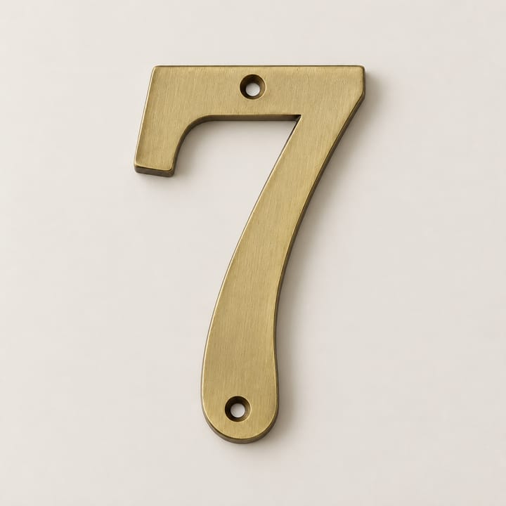Number / Zinc House Plate, Bronze 7