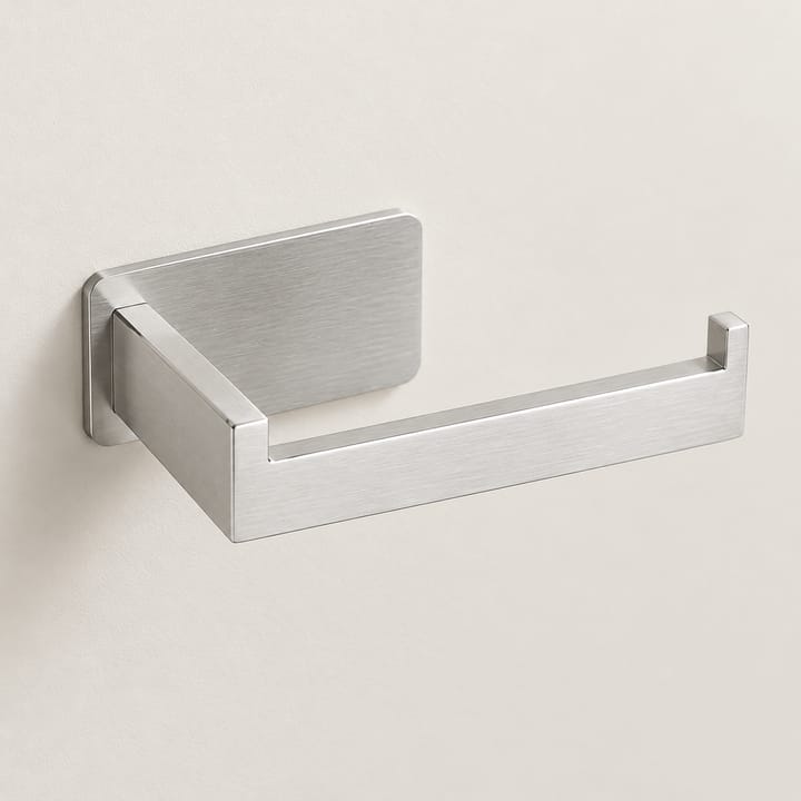 The Stick-On Roll Holder, Silver, square bar