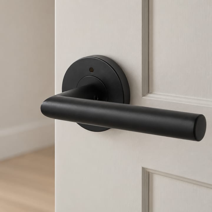 The Round Base Privacy Door Lever