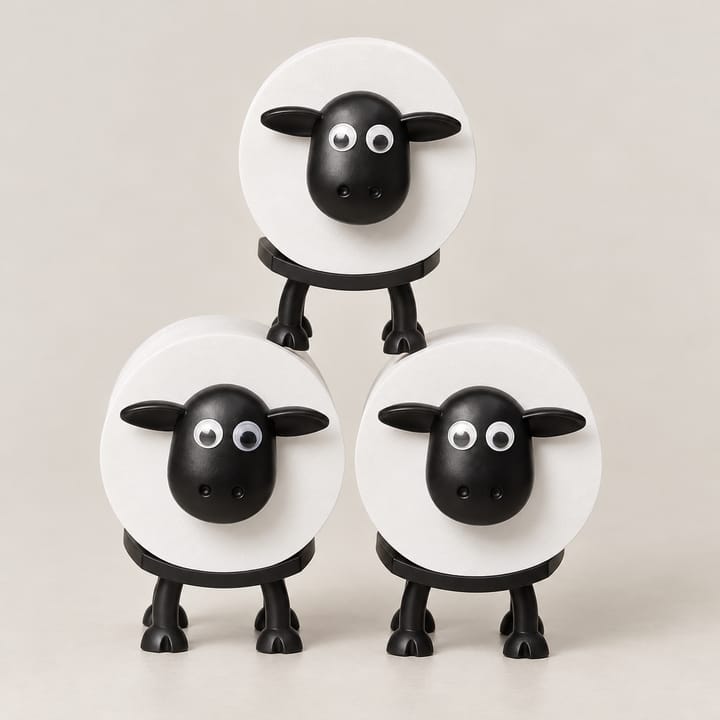 Animal Toilet Paper Holder, Black sheep, pack of 3