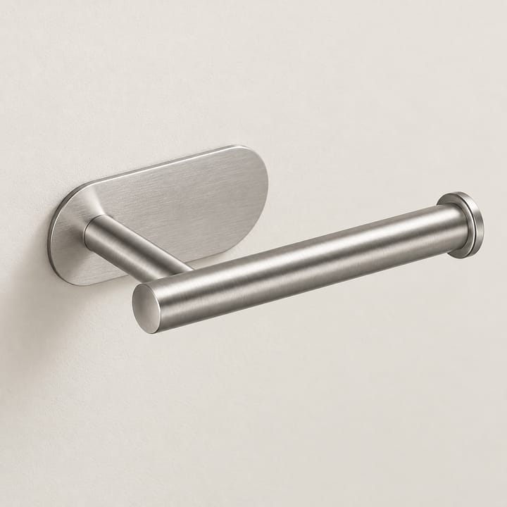 The Stick-On Roll Holder, Silver, oval bar