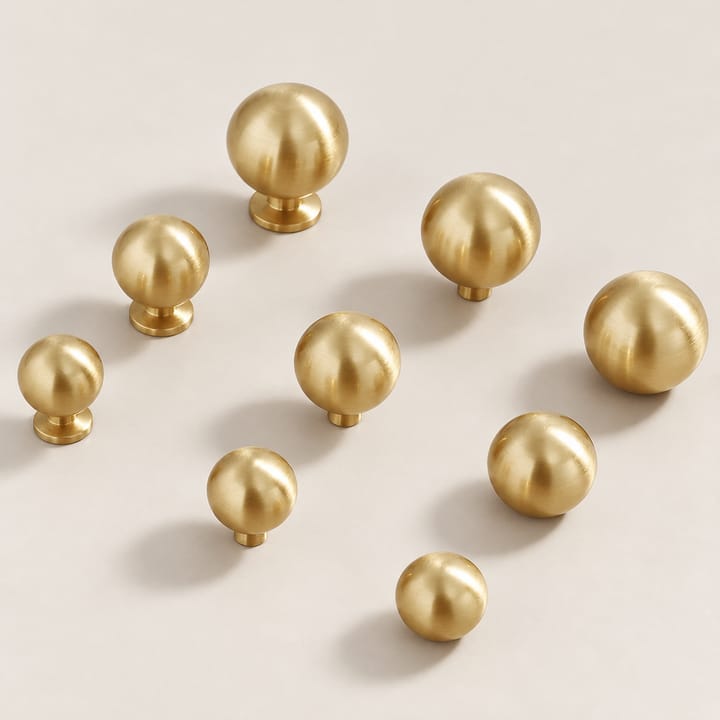 The Round Brass Cabinet Knob