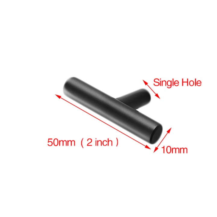 Knurl / Stainless Steel Cabinet Pull, 1-15/16 in pull, single hole