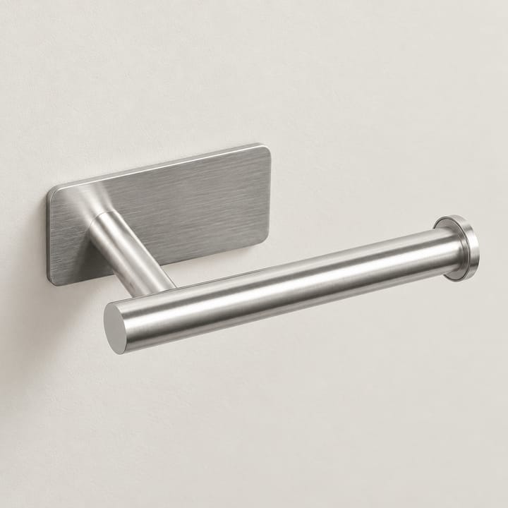 The Stick-On Roll Holder, Silver, round bar