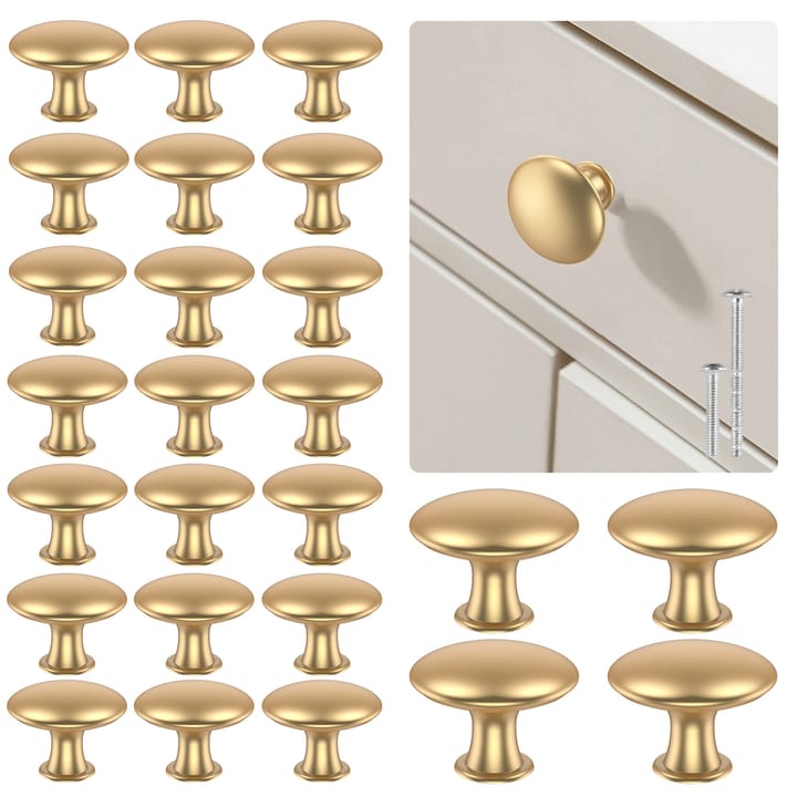 Round Zinc Cabinet Knob