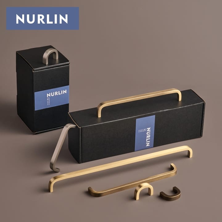 The Long Bent Brass Cabinet Pull