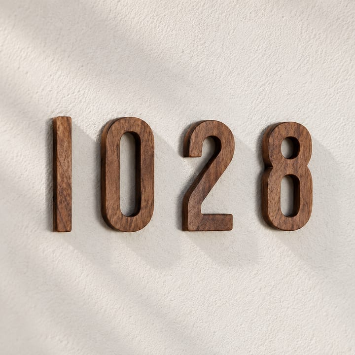 The Walnut Adhesive House Number