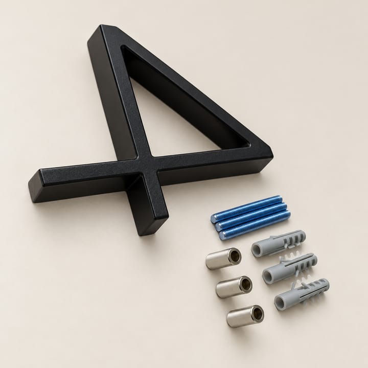 The Floating Zinc House Number