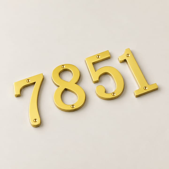 Number / Zinc House Plate