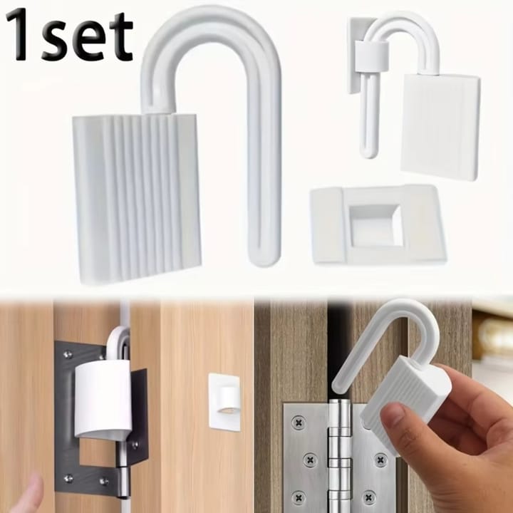 Anti-Pinch Door Gap Stopper, White
