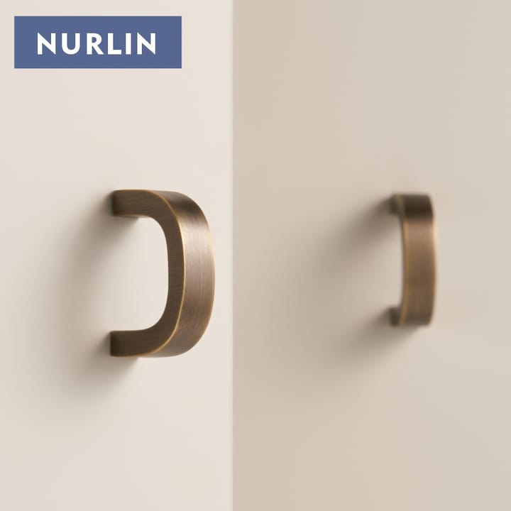 The Long Bent Brass Cabinet Pull