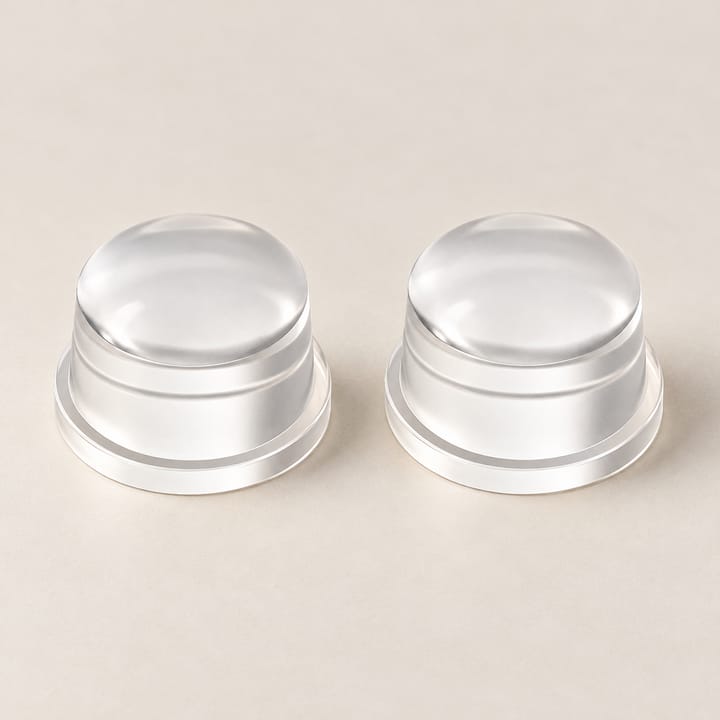Clear Silicone Floor Door Stop, Pack of 2