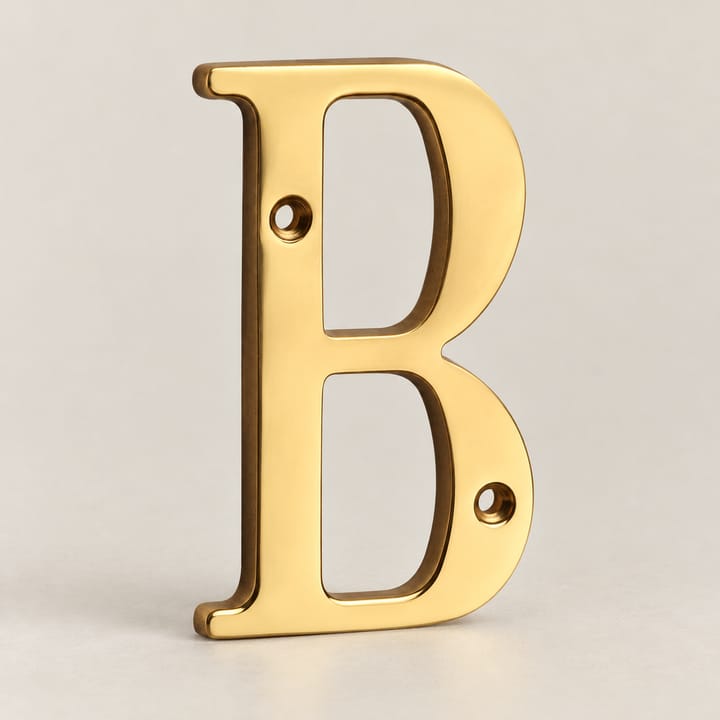 Brass House Number and Letter Sign, Letter B