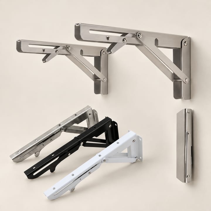 Fold / Swing-Up Stainless Shelf Bracket