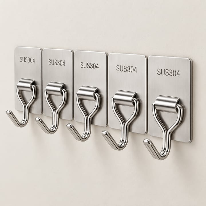 The Low-Profile Stainless Wall Hook