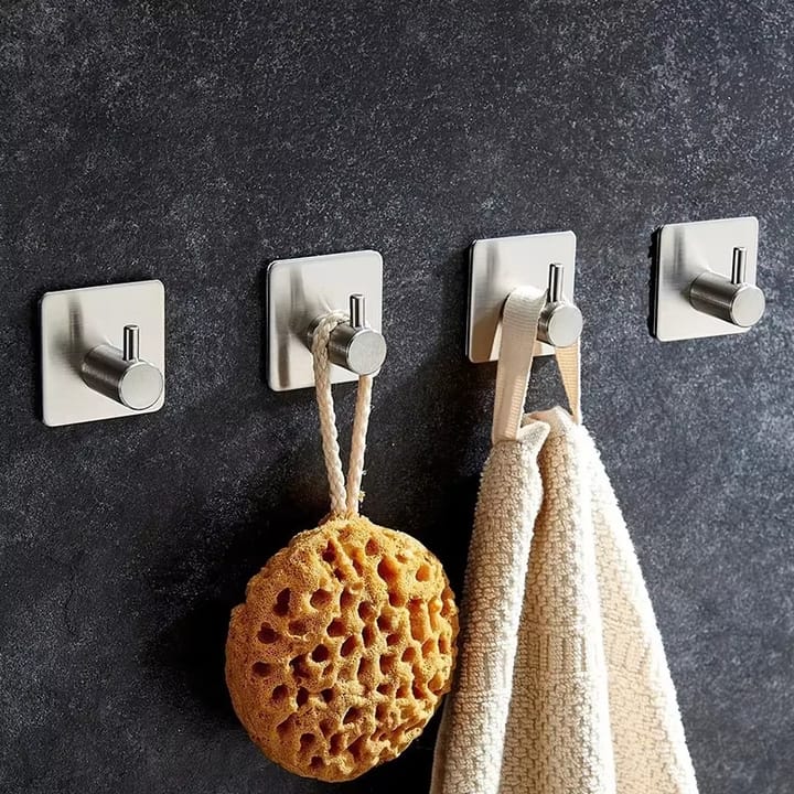The Press-On Stainless Adhesive Hook