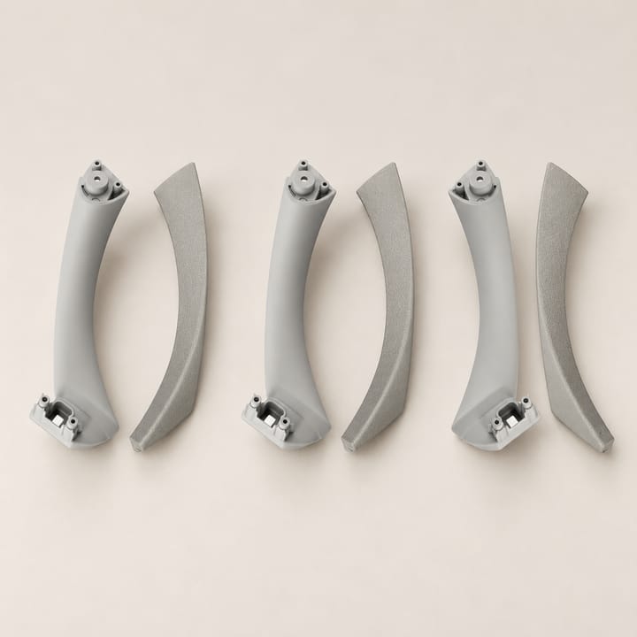 E90 Interior Door Handle Set, Gray right-hand drive