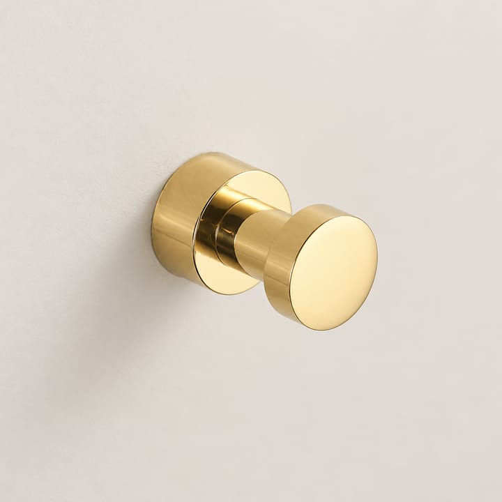 Knob / Small robe hook, Polished gold