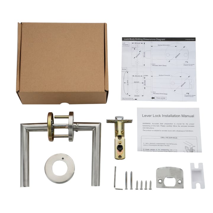 The Round Base Privacy Door Lever