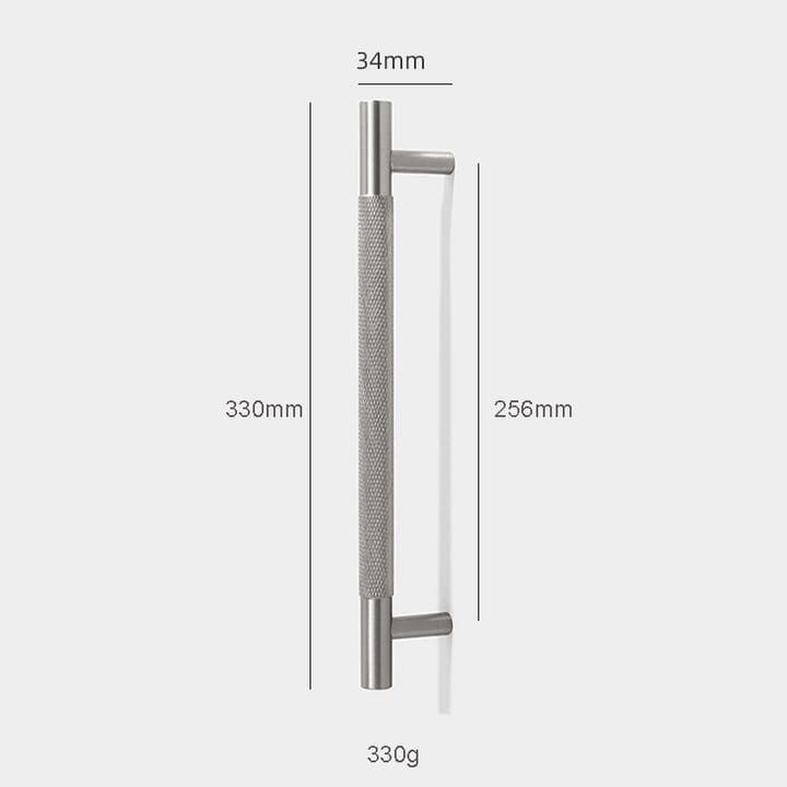 Knurl / Nickel bar pull, 10-1/16 in (256 mm)