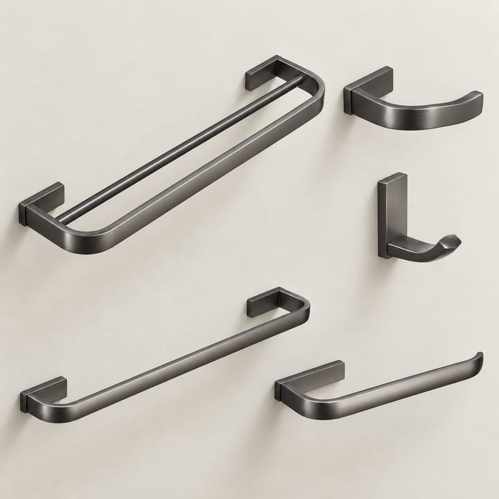 Block / Gunmetal bath hardware