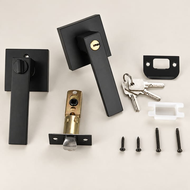 Square Channel Door Handle Lock Set