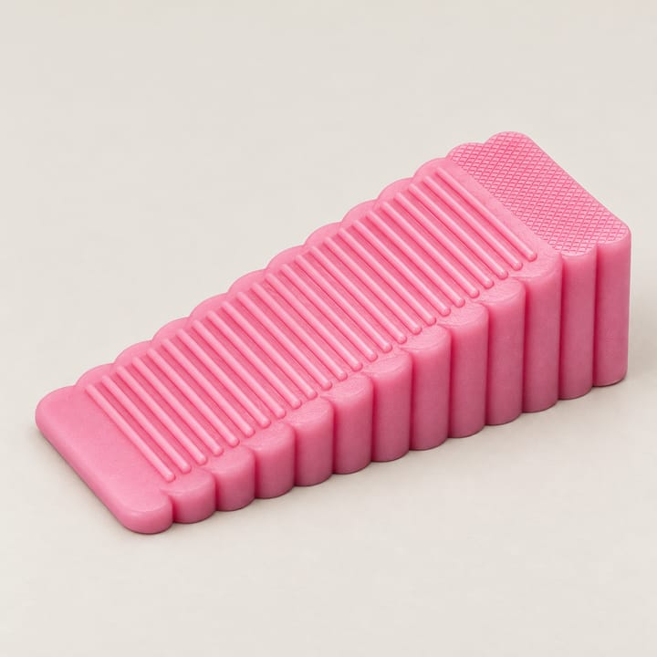 The Grip Silicone Door Stop Wedge, Pink