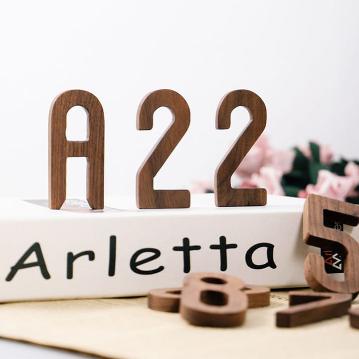 The Walnut Adhesive House Number