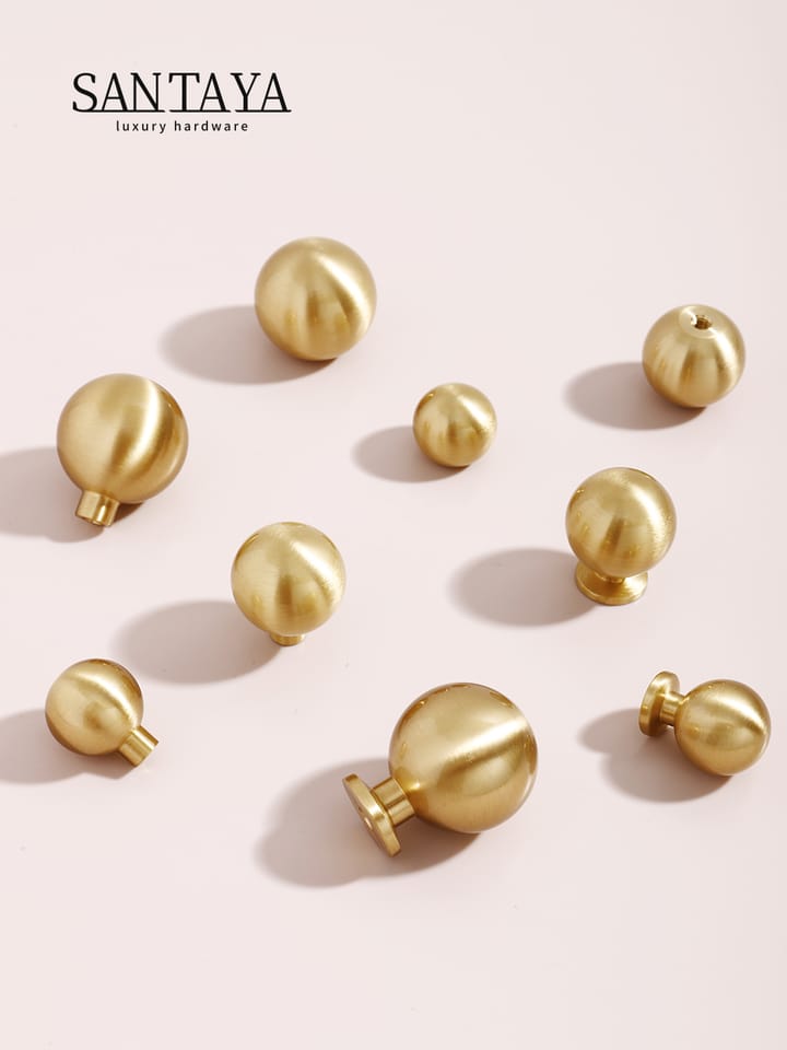 The Round Brass Cabinet Knob