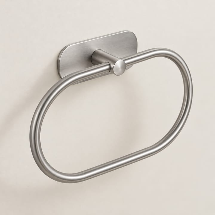 The Adhesive Towel Ring, Silver